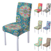 Spandex sztreccs székhuzat nappali étkezőbe irodai magas háttámla Mandala virágminta karácsonyi dekorációhoz