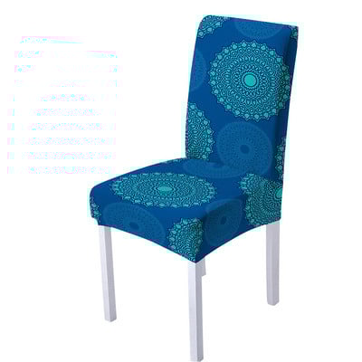 Spandex sztreccs székhuzat nappali étkezőbe irodai magas háttámla Mandala virágminta karácsonyi dekorációhoz