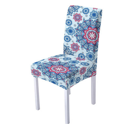 Spandex sztreccs székhuzat nappali étkezőbe irodai magas háttámla Mandala virágminta karácsonyi dekorációhoz