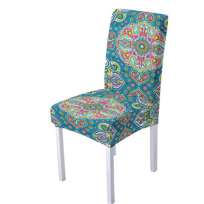 Spandex sztreccs székhuzat nappali étkezőbe irodai magas háttámla Mandala virágminta karácsonyi dekorációhoz
