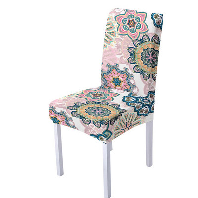 Spandex sztreccs székhuzat nappali étkezőbe irodai magas háttámla Mandala virágminta karácsonyi dekorációhoz