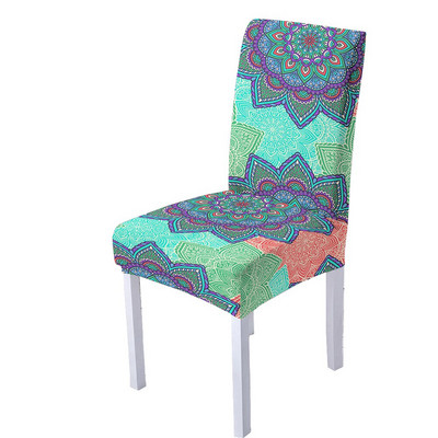 Spandex sztreccs székhuzat nappali étkezőbe irodai magas háttámla Mandala virágminta karácsonyi dekorációhoz