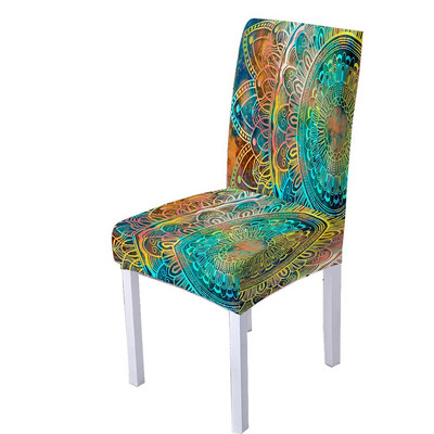 Spandex sztreccs székhuzat nappali étkezőbe irodai magas háttámla Mandala virágminta karácsonyi dekorációhoz