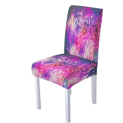 Spandex sztreccs székhuzat nappali étkezőbe irodai magas háttámla Mandala virágminta karácsonyi dekorációhoz