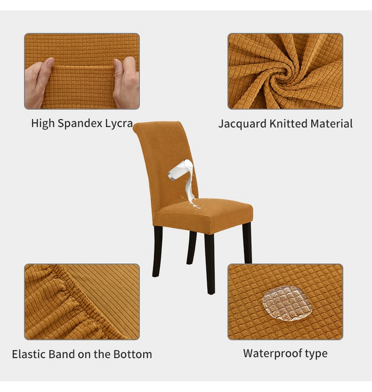 Vízálló egyszínű székhuzat Spandex sztreccs székhuzat Szállodai bankett étkező székhuzat Nappali bútor huzat