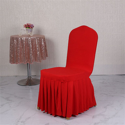 Huse pentru scaun Fustă Huse pentru scaune universale detașabile, lavabile, elastice, elastice pentru bucătărie, sufragerie, banchet de nuntă, acasă