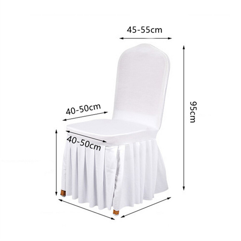 Huse pentru scaun Fustă Huse pentru scaune universale detașabile, lavabile, elastice, elastice pentru bucătărie, sufragerie, banchet de nuntă, acasă