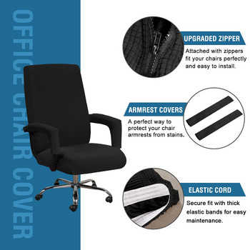 TECHOME Μοντέρνο κάλυμμα καρέκλας γραφείου Stretch Easy Washable Κάλυμμα καρέκλας υπολογιστή Ελαστικό κάλυμμα Chiar Σαλόνι με κάλυμμα υποβραχιόνιου