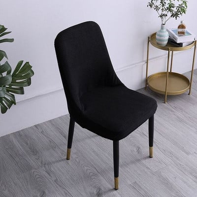 Mūsdienīgs ziemeļvalstu stila izliekts atzveltnes krēsla pārvalks Sākums Viesnīca restorāns Trikotāžas krēsla pārvalks Elastīgs universāls viengabala krēsla futrālis