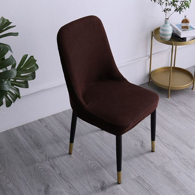 Mūsdienīgs ziemeļvalstu stila izliekts atzveltnes krēsla pārvalks Sākums Viesnīca restorāns Trikotāžas krēsla pārvalks Elastīgs universāls viengabala krēsla futrālis