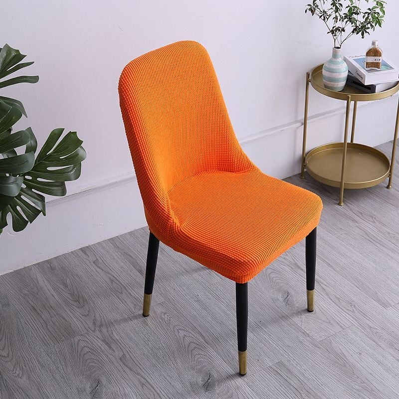 Mūsdienīgs ziemeļvalstu stila izliekts atzveltnes krēsla pārvalks Sākums Viesnīca restorāns Trikotāžas krēsla pārvalks Elastīgs universāls viengabala krēsla futrālis