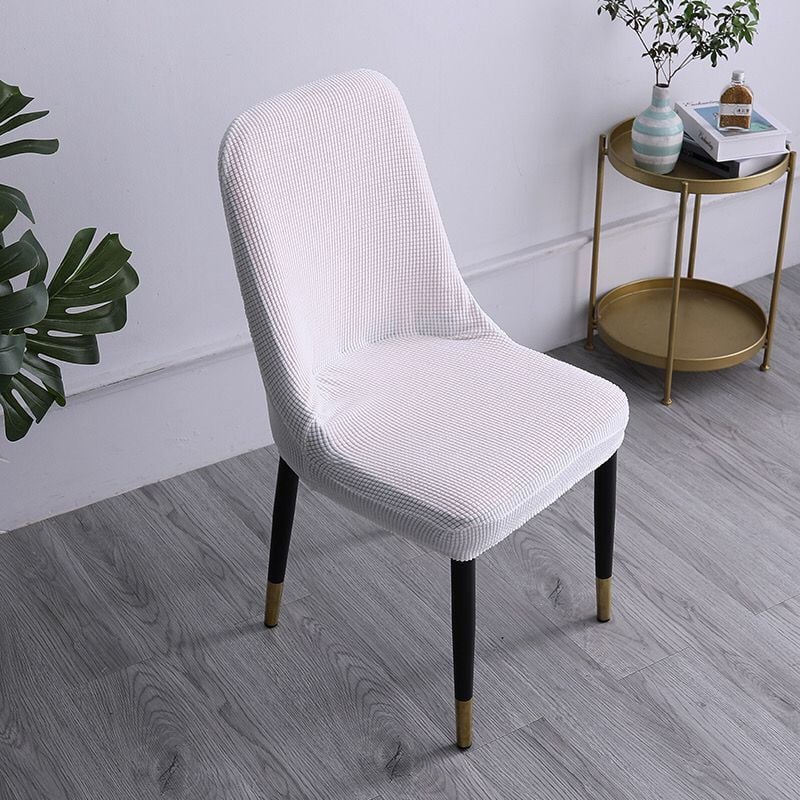 Mūsdienīgs ziemeļvalstu stila izliekts atzveltnes krēsla pārvalks Sākums Viesnīca restorāns Trikotāžas krēsla pārvalks Elastīgs universāls viengabala krēsla futrālis