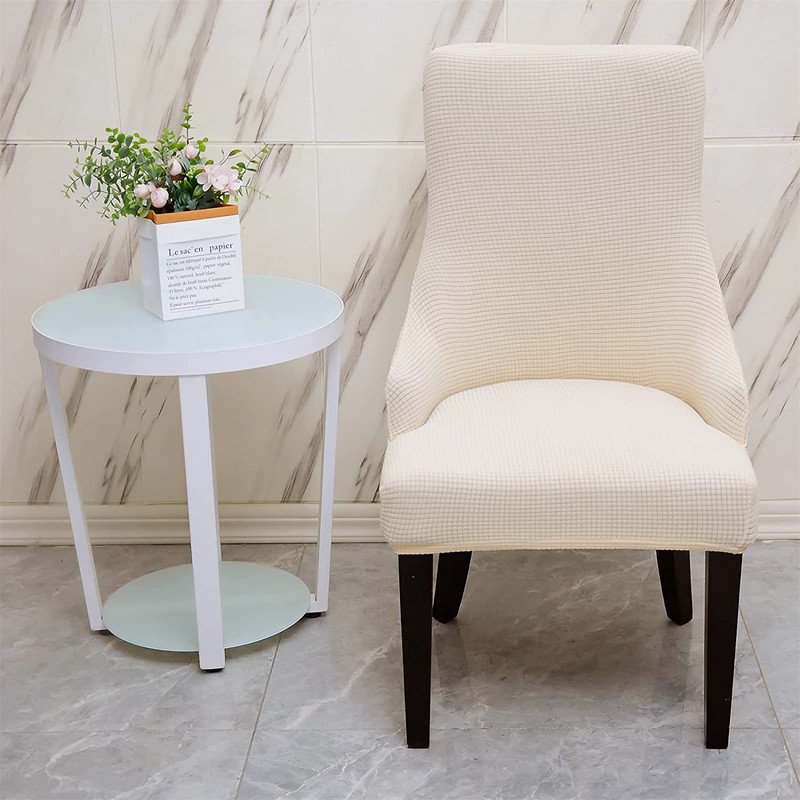 Jaquard rastezljive Wingback navlake za stolice Navlake za višekratnu upotrebu Navlake za stolice za kuhinju Zaštitne navlake za blagovaonicu
