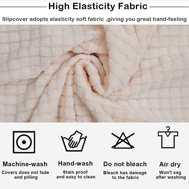 Jaquard rastezljive Wingback navlake za stolice Navlake za višekratnu upotrebu Navlake za stolice za kuhinju Zaštitne navlake za blagovaonicu