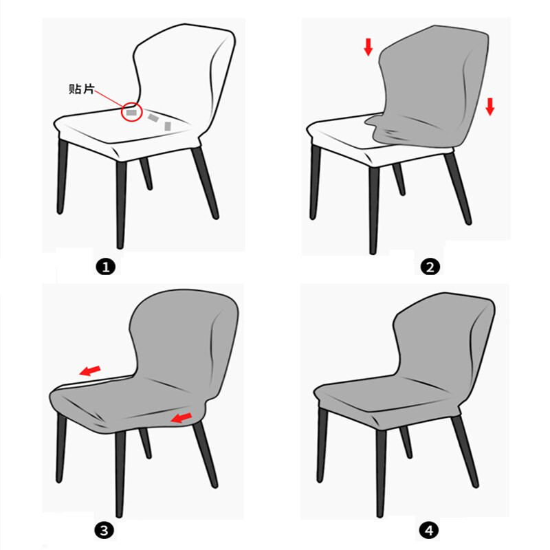 Butterfly atlošo kėdės užvalkalas Nordic Dining Modernus nugaros atlošas Specialios formos kėdės užvalkalai Paprasti poliarinio vilnonio atlošo kėdės užvalkalai