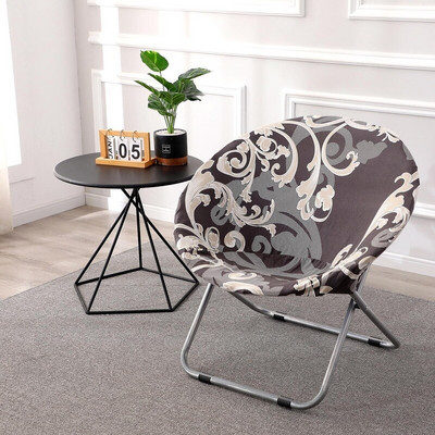 1 komad Okrugla navlaka za stolac s tanjurićima Rastezljive navlake za stolice Moon Spandex Navlaka za sjedalo za kampiranje Navlaka za sjedalo koja se može prati za dnevnu sobu