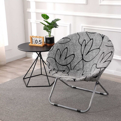 1 komad Okrugla navlaka za stolac s tanjurićima Rastezljive navlake za stolice Moon Spandex Navlaka za sjedalo za kampiranje Navlaka za sjedalo koja se može prati za dnevnu sobu