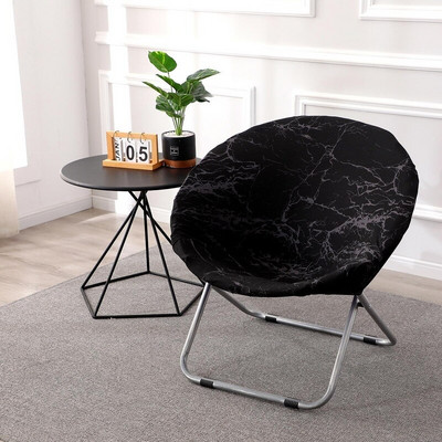 1 komad Okrugla navlaka za stolac s tanjurićima Rastezljive navlake za stolice Moon Spandex Navlaka za sjedalo za kampiranje Navlaka za sjedalo koja se može prati za dnevnu sobu