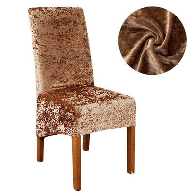 Husă pentru scaune din catifea super moale și delicată pentru bucătărie/nunta Huse pentru scaune elastice din spandex husa scaun de birou pentru sufragerie