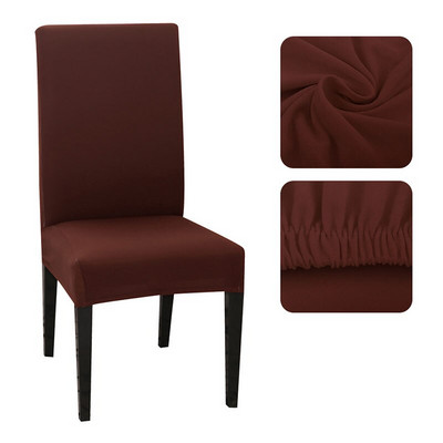 Vienspalvis kėdės užvalkalas spandex, elastingi užvalkalai, virtuvės valgomojo kėdžių užvalkalai, vestuvių banketai, viešbutis 1/2/4/6 vnt.