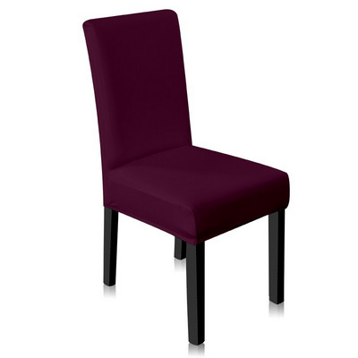 Vienspalvis kėdės užvalkalas spandex, elastingi užvalkalai, virtuvės valgomojo kėdžių užvalkalai, vestuvių banketai, viešbutis 1/2/4/6 vnt.