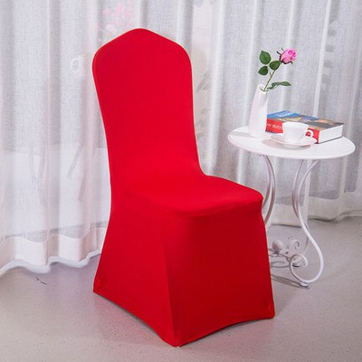 Biela látková stolička na svadobné stoly, medená, reštaurácia, banket, hotel, večierok, lycra, polyester, spandex, vonkajšia 10-dielna stolička