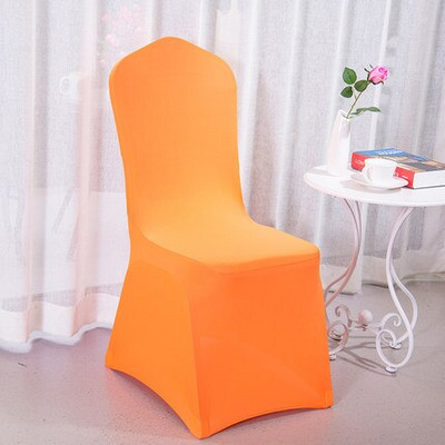 Biela látková stolička na svadobné stoly, medená, reštaurácia, banket, hotel, večierok, lycra, polyester, spandex, vonkajšia 10-dielna stolička