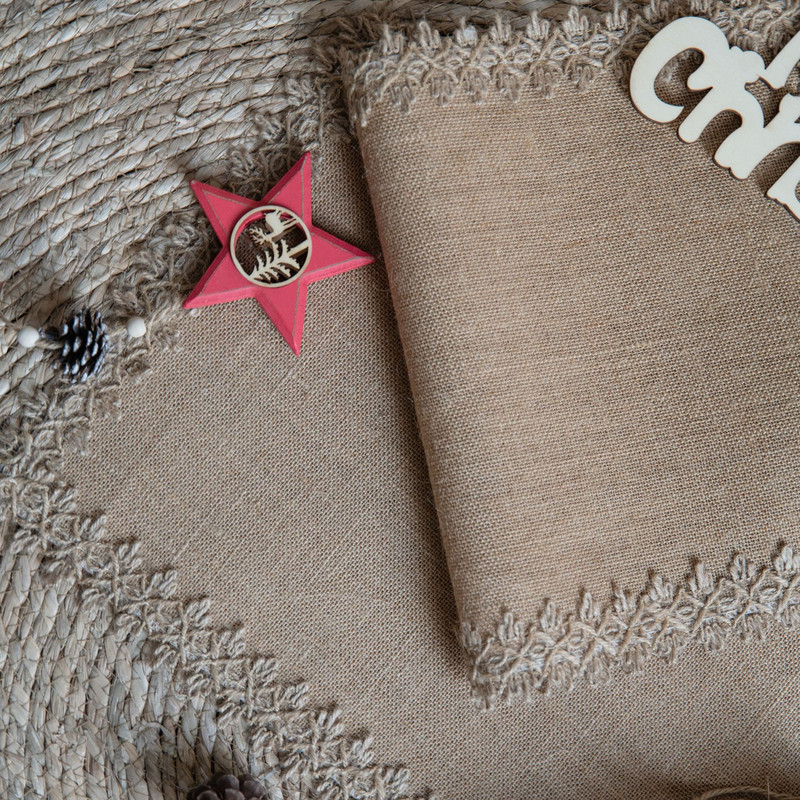 vászonszalvéták pamut bojt szőnyeg szőtt étterem kávézó téglalap vászontál szőnyeg kávéscsésze szőnyeg vacsoraasztal dekoráció