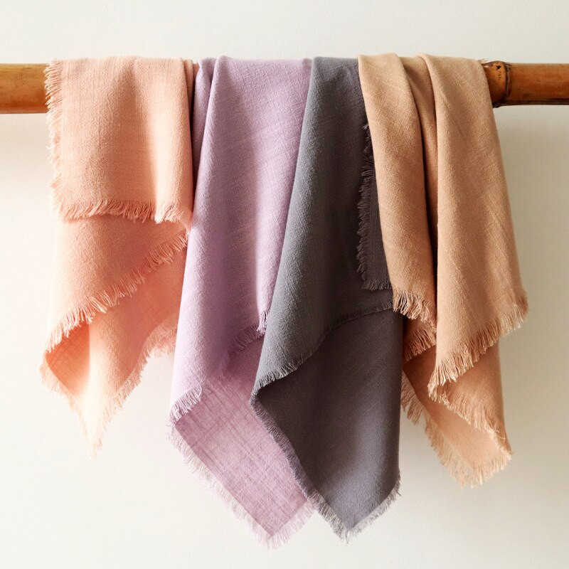 NP014E6 periva salveta s oštrim rubovima 6 kom/lot vjenčanica 45cm*45cm kadulja zelena ružičasta večera kućna pamučna tkanina sa kićankom