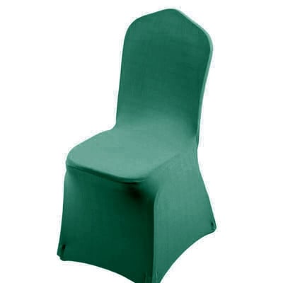 „Spandex“ vestuvių kėdžių užvalkalai Plaunami apsauginiai užvalkalai su pėdų sutvirtinimais banketų ceremonijai „Hotel Garden“