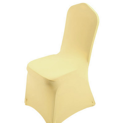 „Spandex“ vestuvių kėdžių užvalkalai Plaunami apsauginiai užvalkalai su pėdų sutvirtinimais banketų ceremonijai „Hotel Garden“