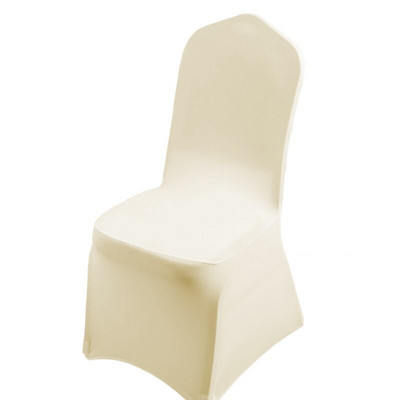 „Spandex“ vestuvių kėdžių užvalkalai Plaunami apsauginiai užvalkalai su pėdų sutvirtinimais banketų ceremonijai „Hotel Garden“