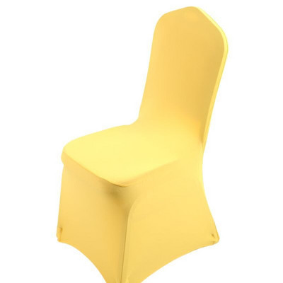 „Spandex“ vestuvių kėdžių užvalkalai Plaunami apsauginiai užvalkalai su pėdų sutvirtinimais banketų ceremonijai „Hotel Garden“