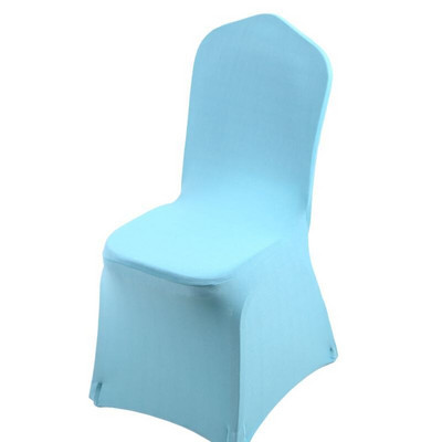 „Spandex“ vestuvių kėdžių užvalkalai Plaunami apsauginiai užvalkalai su pėdų sutvirtinimais banketų ceremonijai „Hotel Garden“