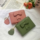 Portofel de dama model nou cu panglica - culoare roz si verde