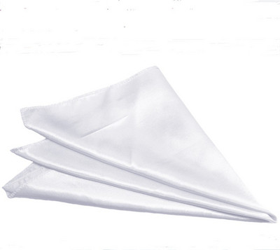 Servetėlės Audinys 40 vienetų kvadratinis 18x 18 colių minkštas lygus audinys stalo servetėlės Plaunamos satino audinio servetėlės vestuvių vakarėliams H