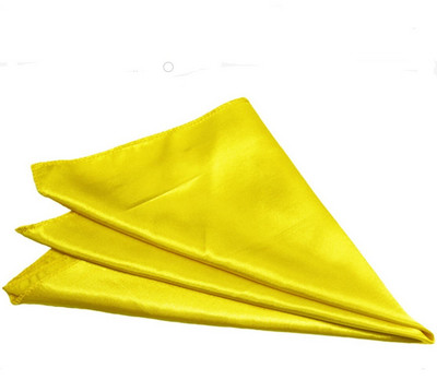 Servetėlės Audinys 40 vienetų kvadratinis 18x 18 colių minkštas lygus audinys stalo servetėlės Plaunamos satino audinio servetėlės vestuvių vakarėliams H