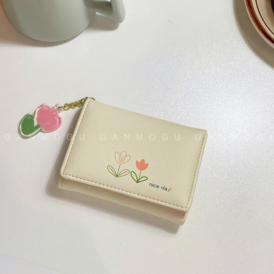 Poșetă mică de damă cu decor floral din metal