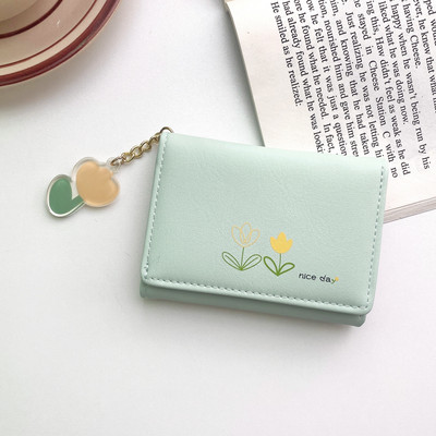 Poșetă mică de damă cu decor floral din metal