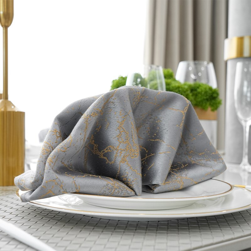 Platnene salvete Pamučne večernje kuhinjske salvete Set od 4 stolne salvete od tekstilnog poliestera Lanene stolne salvete Platnene
