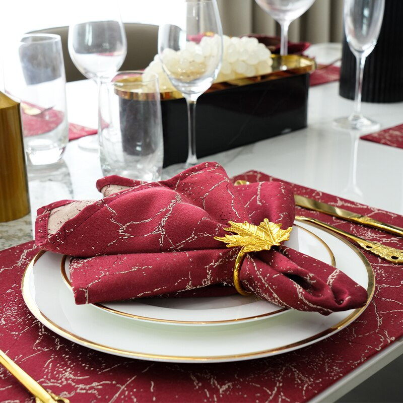 Platnene salvete Pamučne večernje kuhinjske salvete Set od 4 stolne salvete od tekstilnog poliestera Lanene stolne salvete Platnene