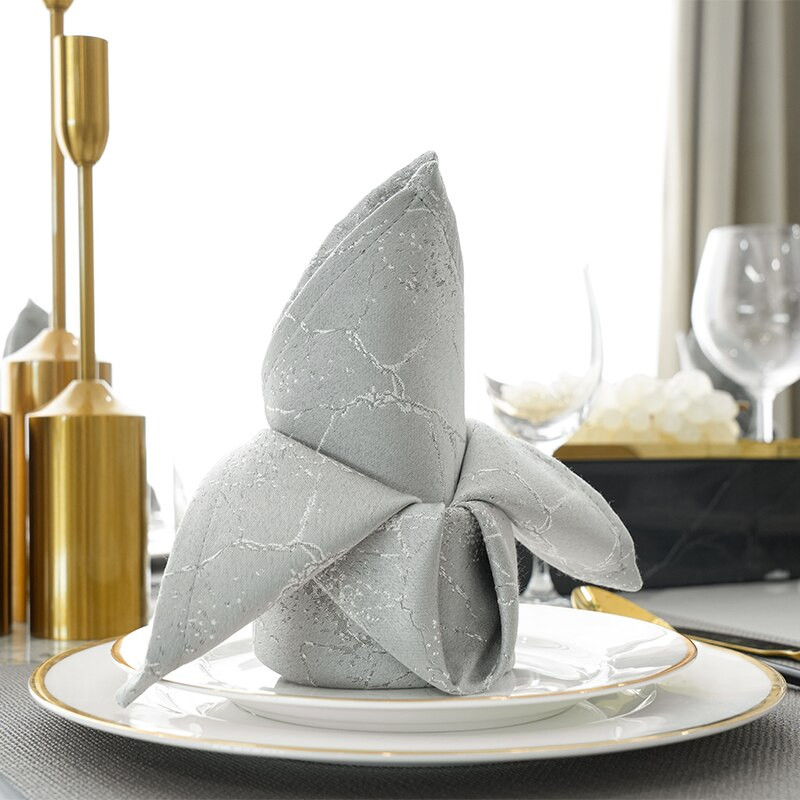 Platnene salvete Pamučne večernje kuhinjske salvete Set od 4 stolne salvete od tekstilnog poliestera Lanene stolne salvete Platnene