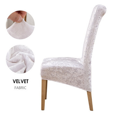 Aksominiai blizgaus audinio elastiniai kėdžių užvalkalai valgomajam Universalūs/didelio dydžio tamprūs kėdžių užvalkalai sėdynių dėklų užvalkalai