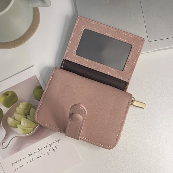 Portofel mic de dama din piele ecologica cu compartiment pentru carduri