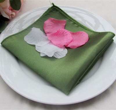 50 komada 30 x 30 cm Satenski stolni ubrusi Platneni ubrusi za svadbenu večeru Podmetači za banketne stolove Džepni rupčići Dekoracija hotelske zabave