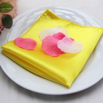 50 komada 30 x 30 cm Satenski stolni ubrusi Platneni ubrusi za svadbenu večeru Podmetači za banketne stolove Džepni rupčići Dekoracija hotelske zabave