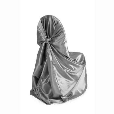 Kėdžių užvalkalai Satininiai Kėdės užvalkalai su sijonu nugarai, vestuvėms, gimtadienio šventėms, namų dekoravimui Unviersal vestuvių kėdės užvalkalas