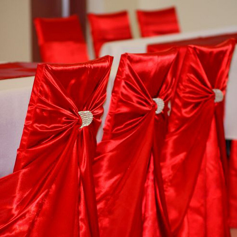 Kėdžių užvalkalai Satininiai Kėdės užvalkalai su sijonu nugarai, vestuvėms, gimtadienio šventėms, namų dekoravimui Unviersal vestuvių kėdės užvalkalas