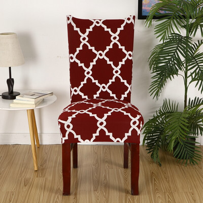 Ispis lišća Rastezljive elastične navlake za stolice Spandex za vjenčanje Blagovaonica Uredski banket Housse De Chaise Navlaka za stolice