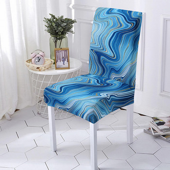 Κάλυμμα καρέκλας γάμου Μάρμαρο Stretch για κουζίνα Ελαστικό Κάλυμμα καρέκλας τραπεζαρίας Καρέκλες τραπεζαρίας Slipcover Διακόσμηση σπιτιού